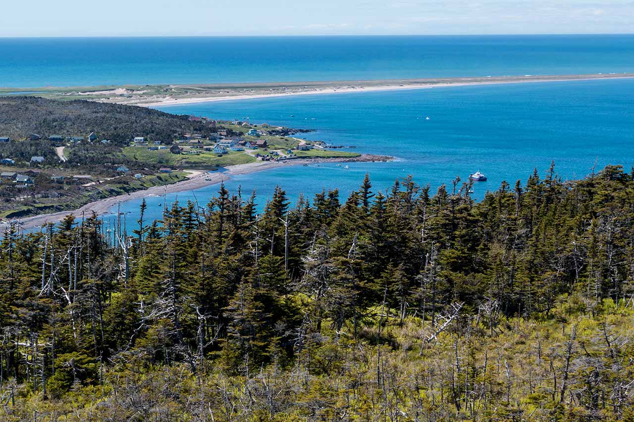 Anse du Gouverneur et hameau de Langlade