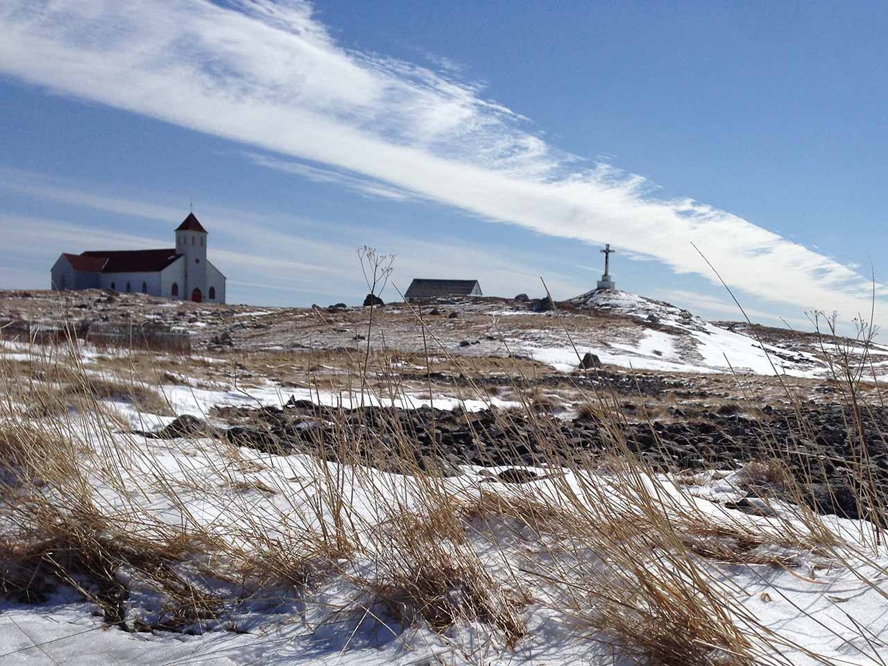 L'Île aux Marins sous la neige